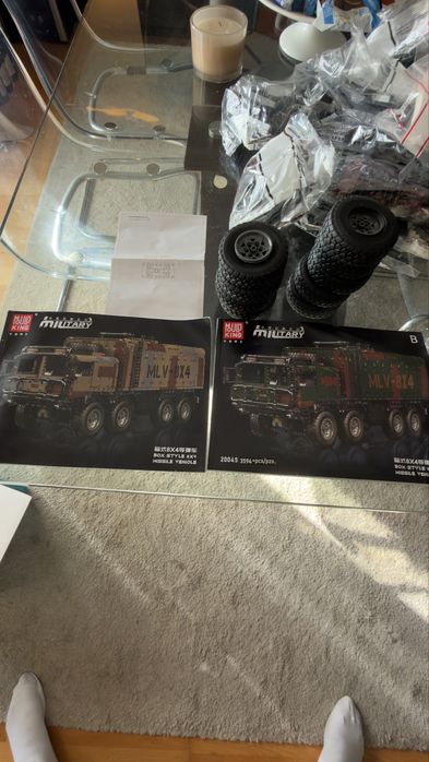 Mould King 8x4 Caminhão De Foguete Rc Camuflagem Militar 20044