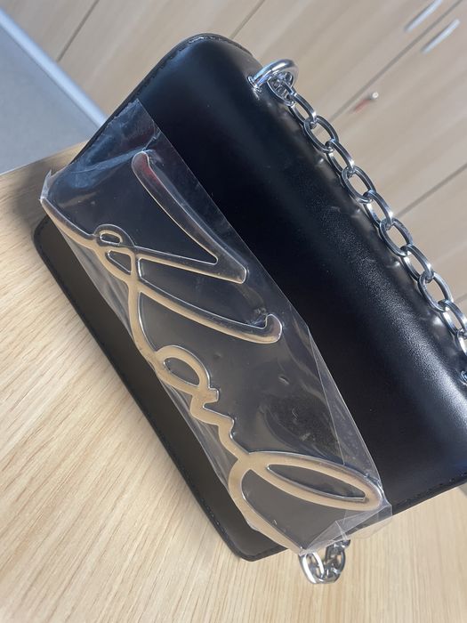 Torebka Karl czarno srebrna