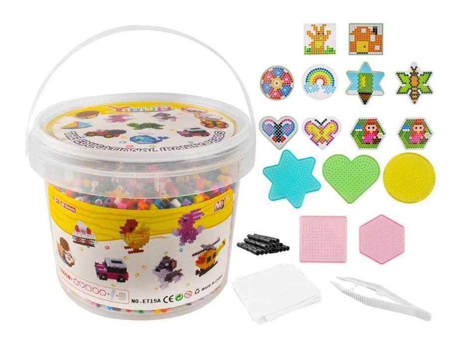 Koraliki do Prasowania Prasowanka Szablony Zestaw 5000 el.