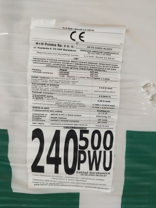 Pustaki H+H gold+ 4,0-500