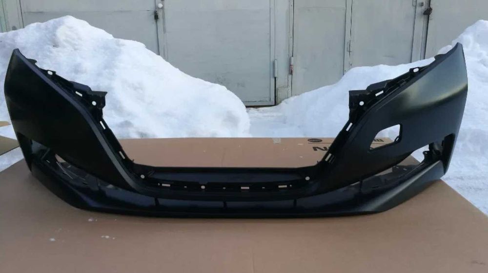 Бампер в сборе решетка птичка чайка Nissan Leaf 2023 2024 2025 рестайл