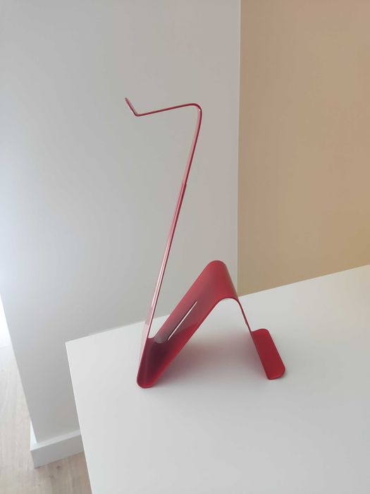Suporte para auscultadores e tablet/telemóvel, vermelho
