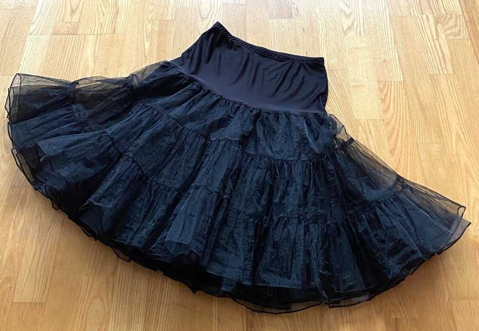 Halka tiulowa pin-up czarna