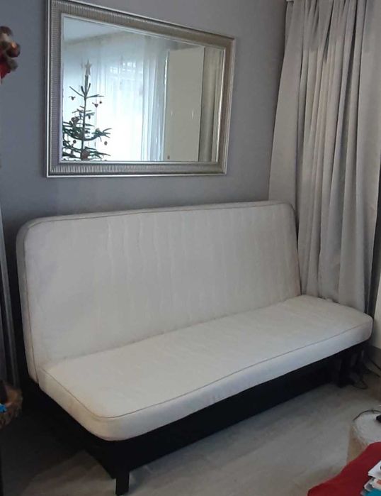 łóżko rozkładane + skrzynia, sofa 3 osobowa ikea NYHAMN