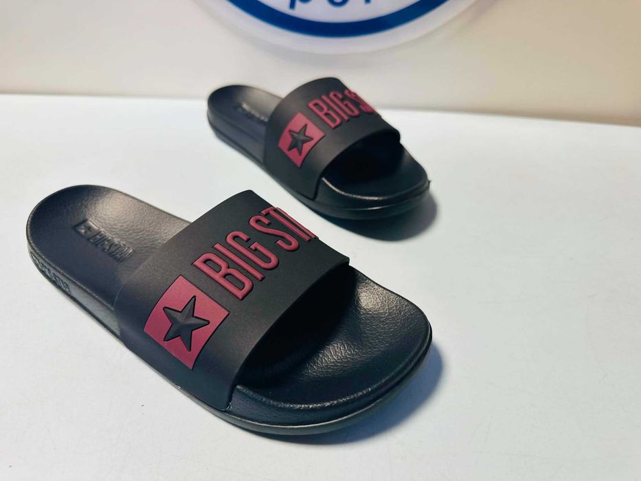 Big Star klapki damskie czarno bordowe 36 - 41   SS274708