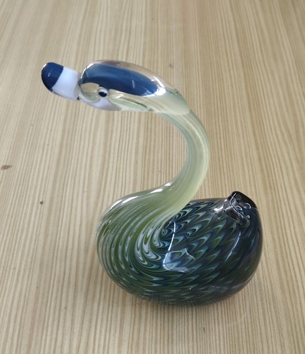 Pato em Vidro Decorativo