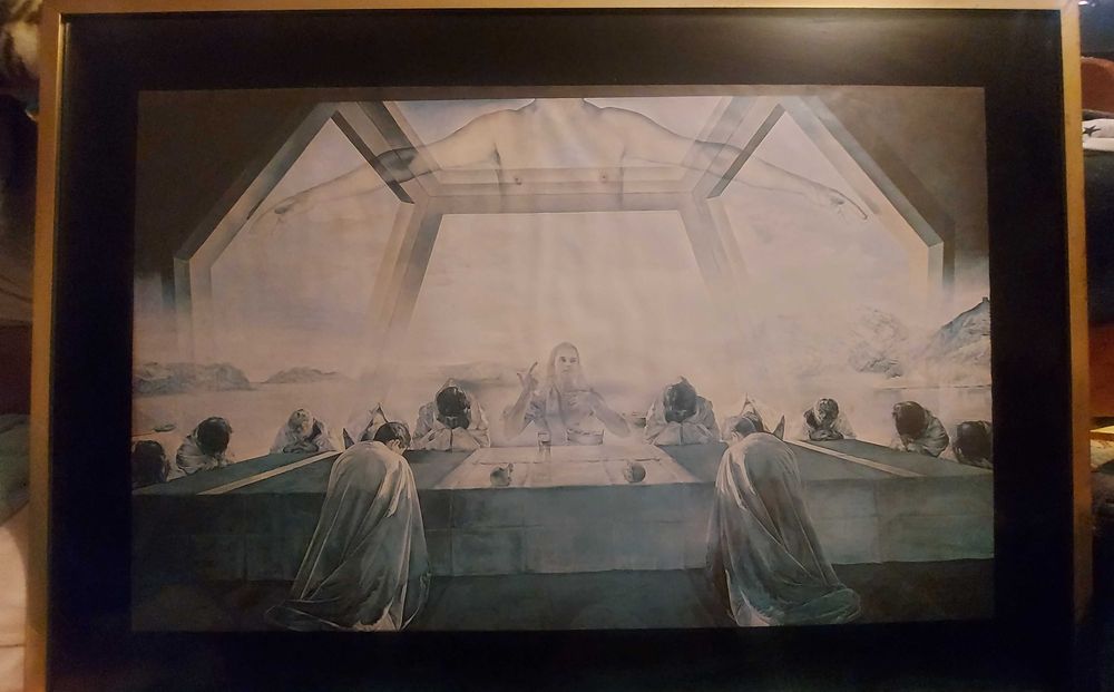 Quadro "A última ceia" de Dali