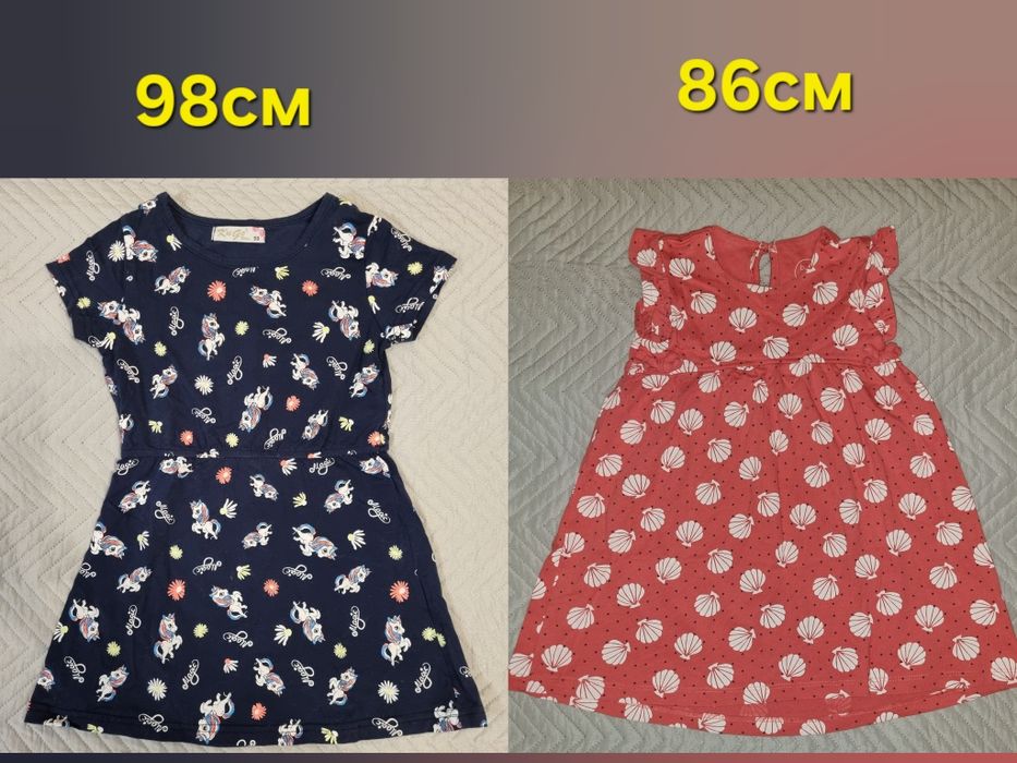 Плаття, сукня на дівчинку, нові, 86см та 98см, 100% бавовна