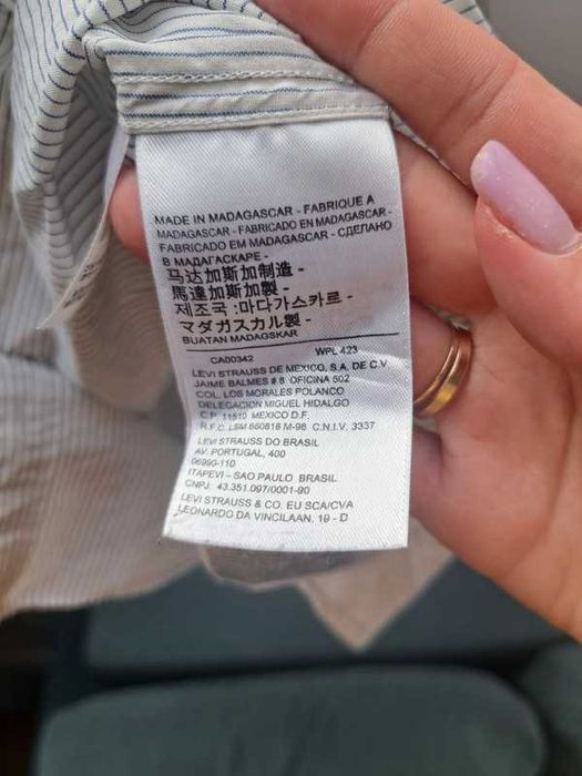 Koszula w paski Levi’s Tailored Fit 100% bawełna – rozmiar L