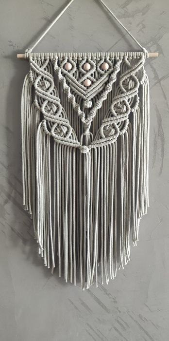 Piękna makrama w kolorze szałwi