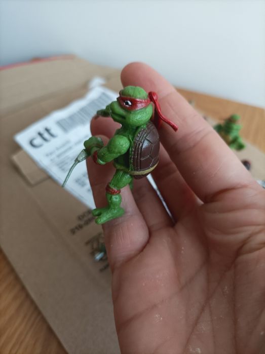 Miniaturas de tartarugas ninja para decoração de bolos