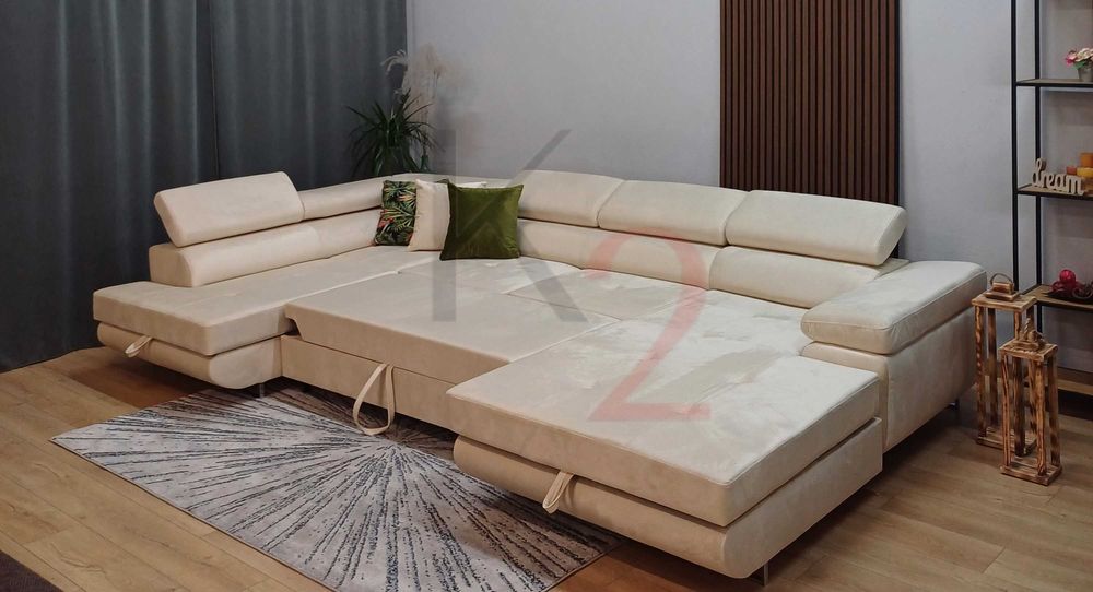 Narożnik Arteon U PROMOCJA, kanapa, łóżko dostawa 3-7 dni + GRATIS