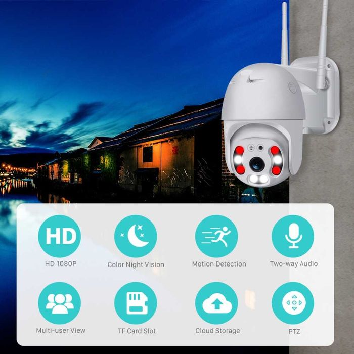 camera tecnologia wifi 1080p Hd rotativa ptz wi-fi camara internet