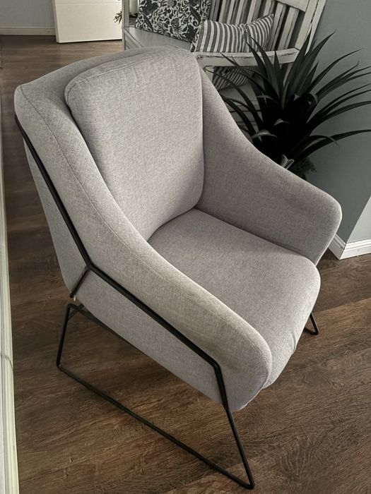 Designerski fotel w stylu loft/skandynawskim
