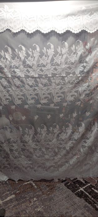 Красиві дві тюлі 220×300  штора с ламбрекеном   занавеска