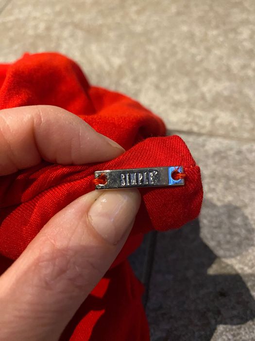 Czerwona koktajlowa sukienka Simple M