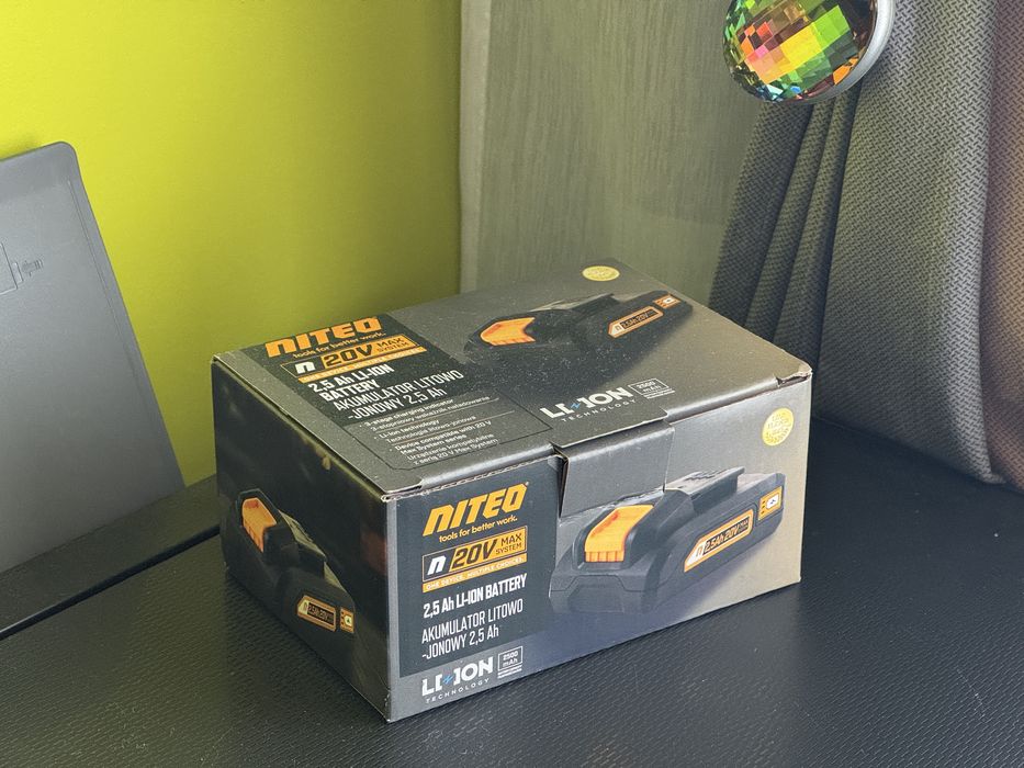 Akumulator Li-Ion Niteo Tools 20 V 2,5 Ah nowy (tylko Wrocław)