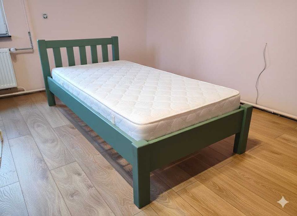 Nowe sosnowe łóżko drewniane 90x200 malowane