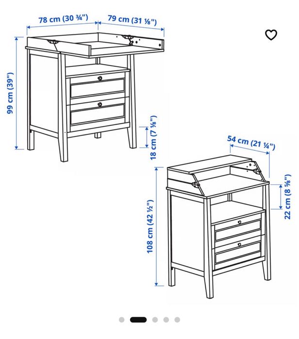 Trocador/Comoda para bebé IKEA