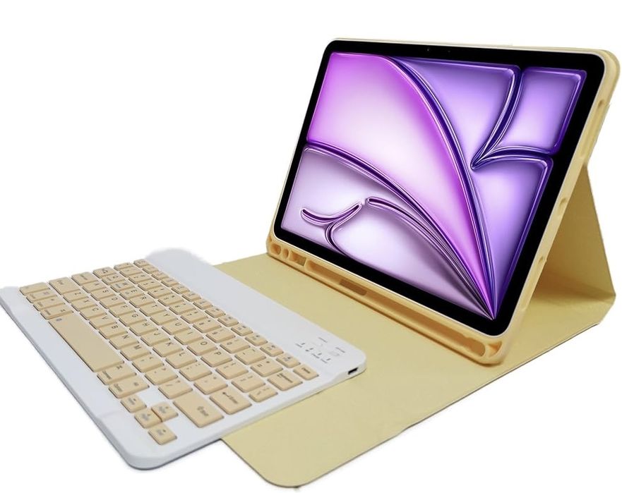 Etui z klawiaturą na Ipada żółte generacja 10/11 NOWE!