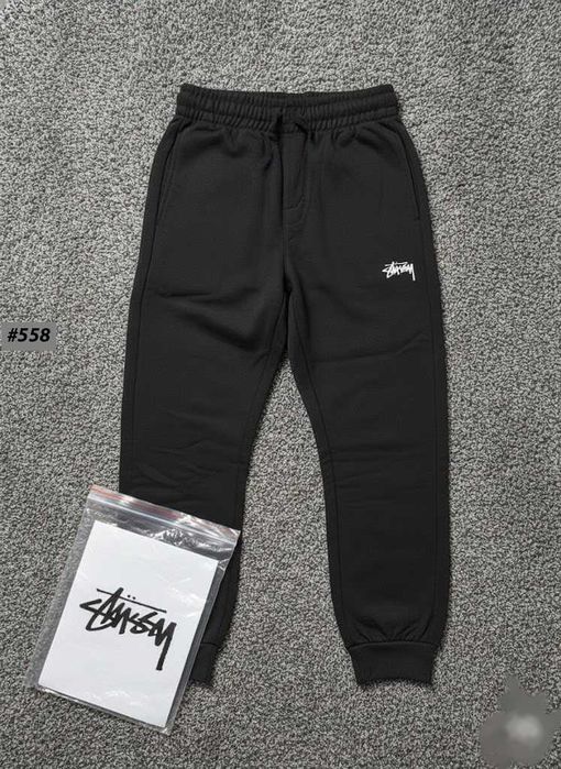 Cotton 100% | Мужские Штаны Стусси Черные | Спортивні Штани Stussy