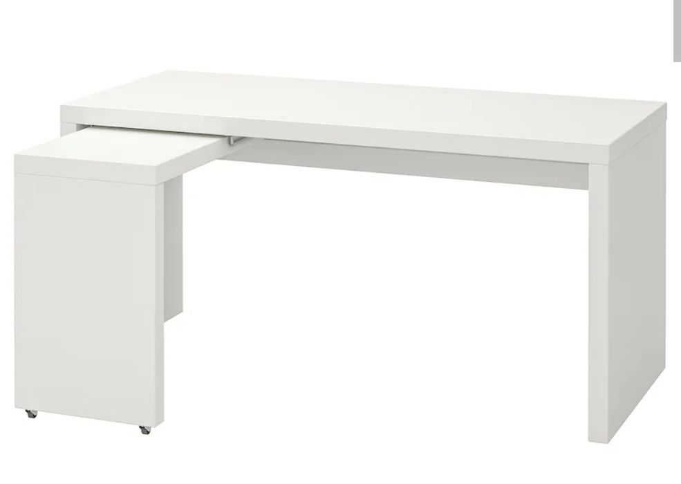 New IKEA Secretary Desk with Retractable Side Table64740680166529120