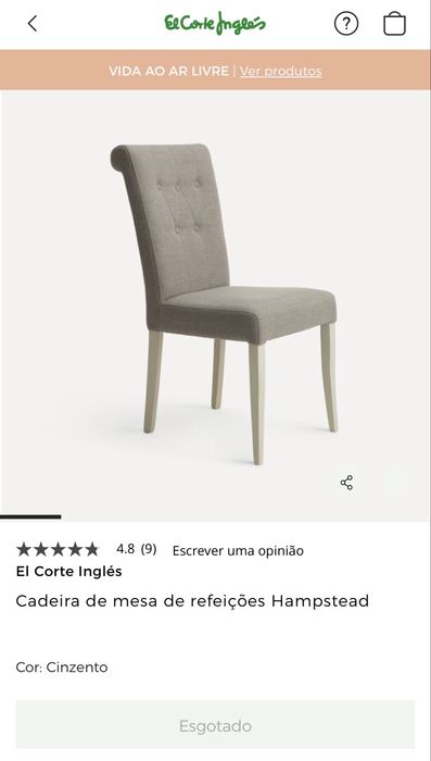 Mesa + 4 cadeiras