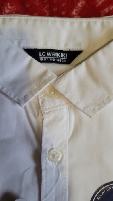 Біла нова сорочка для хлопчика у школу 146 см