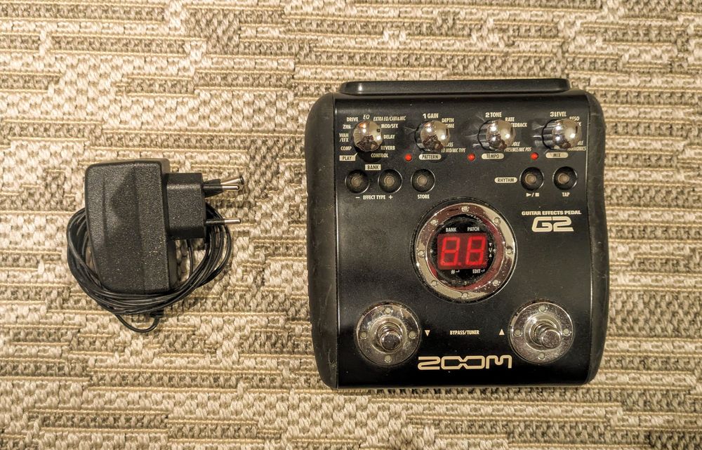 Pedal para guitarra elétrica zoom g2