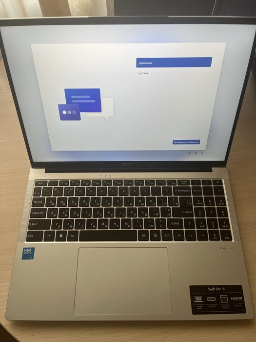 Продам ноутбук ACER Swift Lite 16