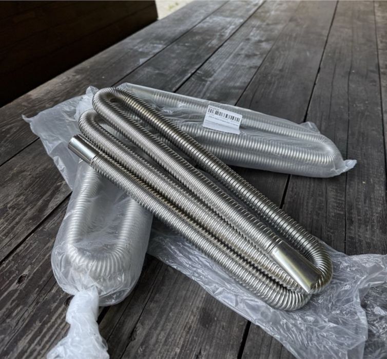 Гофра на вихлоп автономки, генератора 1.2м-2м 25mm