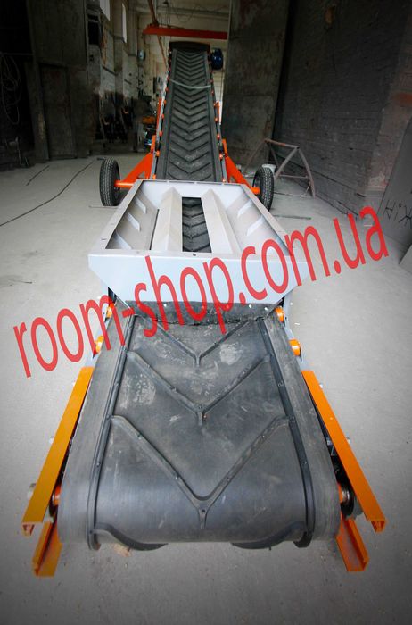 Разгрузчик вагонов, перегрузчик, ленточный конвейер, транспортер