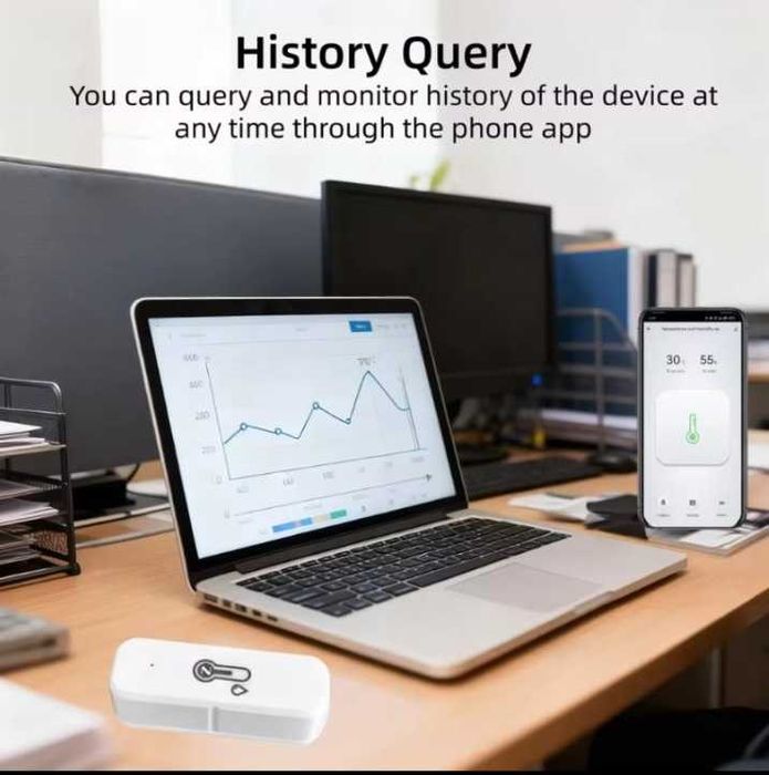 Датчик температури та вологості Tuya Zigbee 3.0, новий