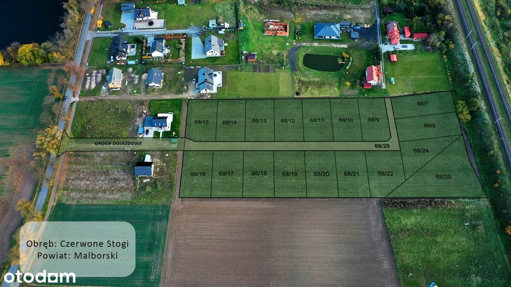 OSTATNIE działki pod Twój dom Malbork Kałdowo, utwardzona droga, media - Widok 3