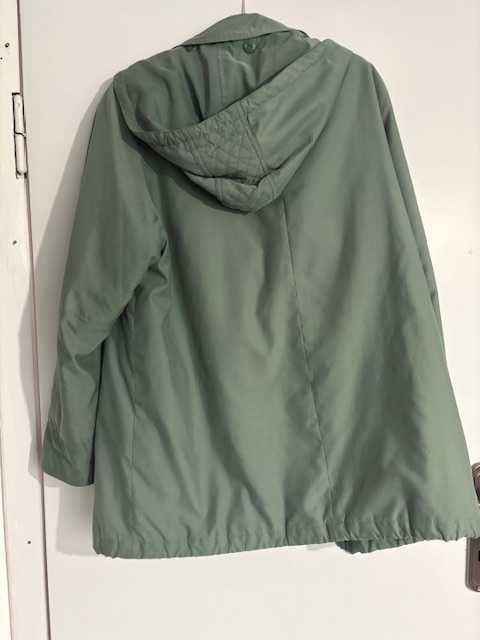 Płaszcz parka oversize L szałwia vintage