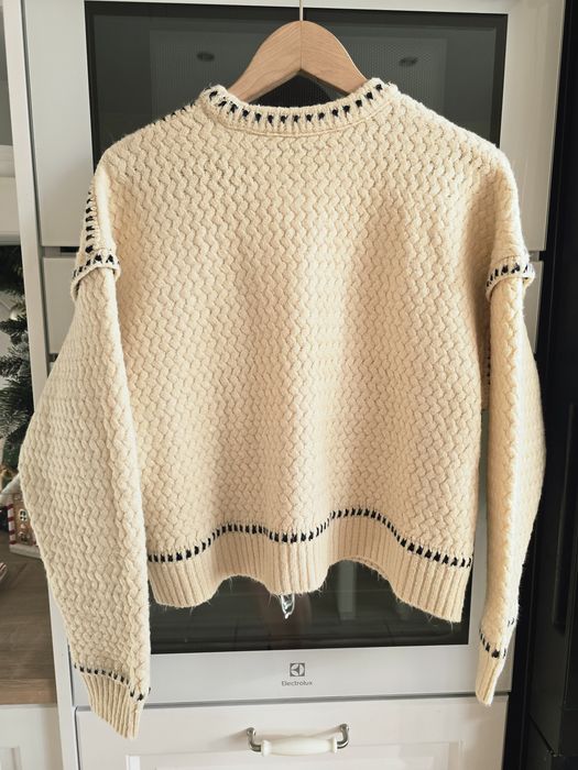Sweter ZARA beżowy r.S
