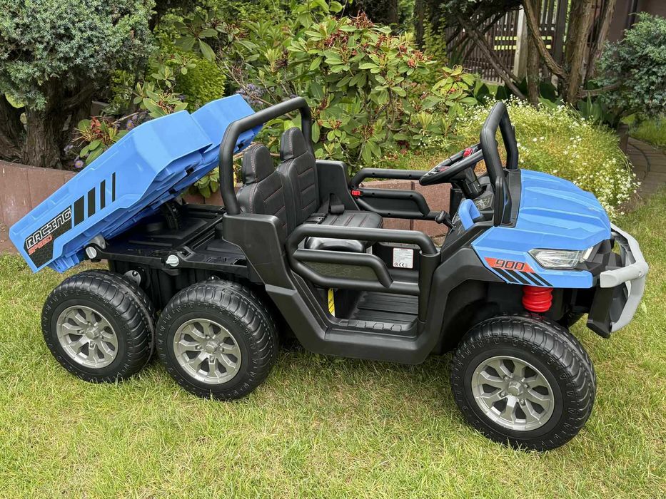 Auto na akumulator Samochód Farmer 4×4 12v Pilot Skóra Wywrotka 6 kół