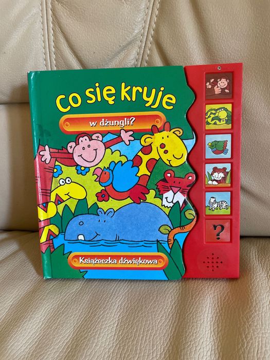 Co się kryje w dżungli ? Książka z okienkami dźwiękowa
