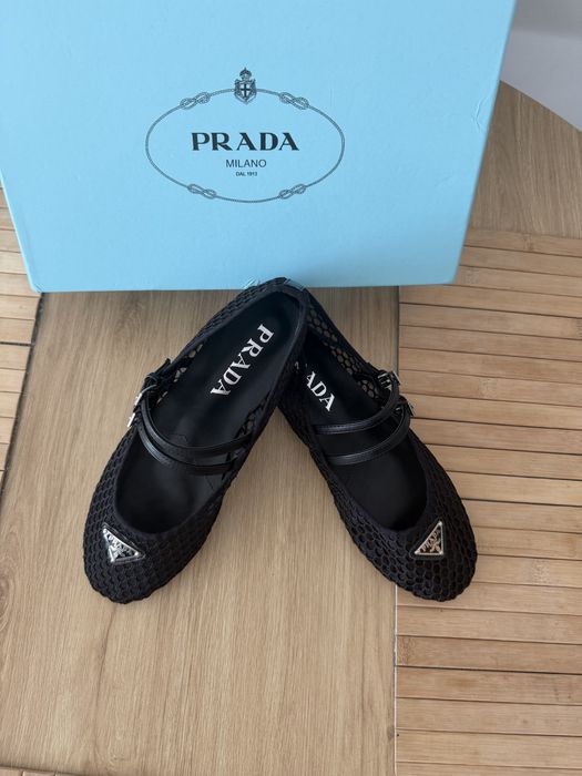 Balerinki Prada Espadryle Mokasyny
