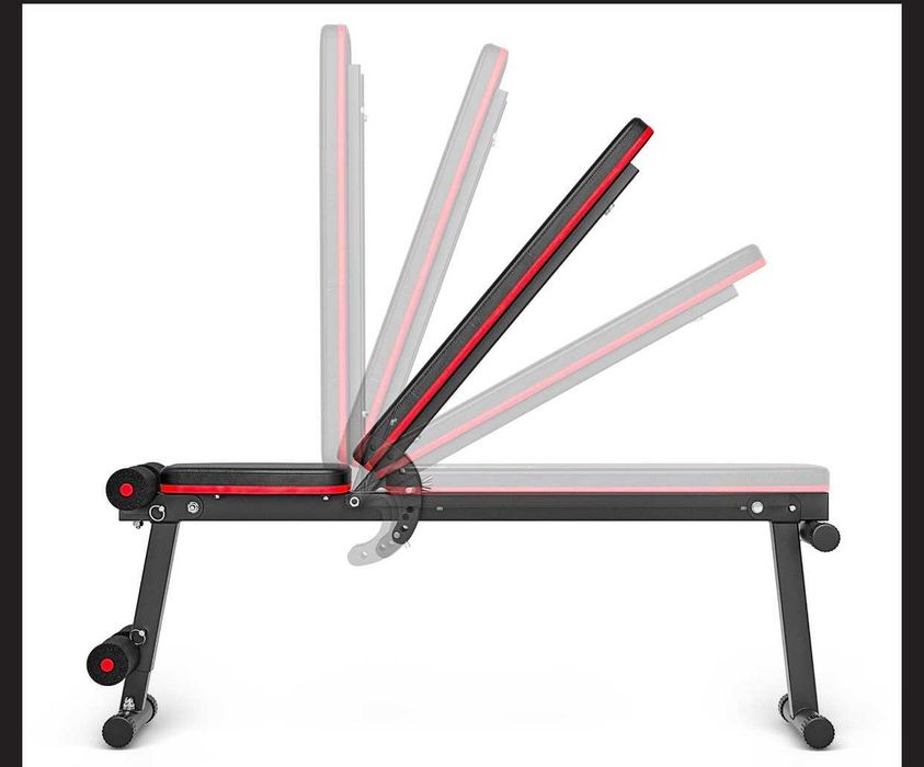 универсальная скамья для тренировок жима пресса набор гантели штанга