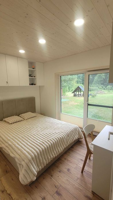 Domek Sauna Jacuzzi Mini-Golf Tyrolka Hamak Wkra linia brzegowa, plaża