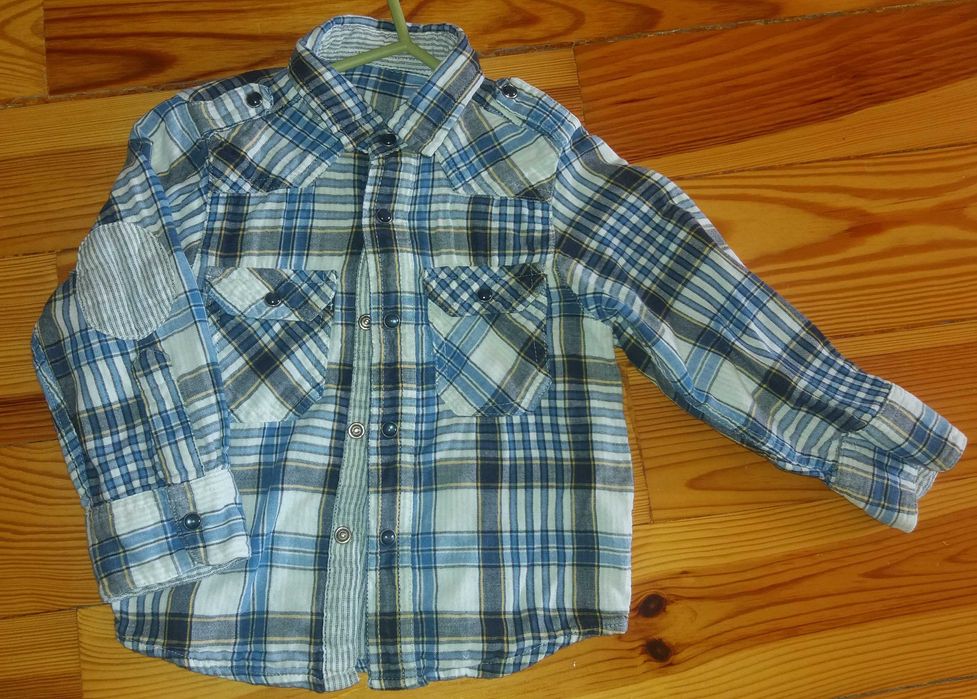 Koszula chłopięca r.86 w kratkę