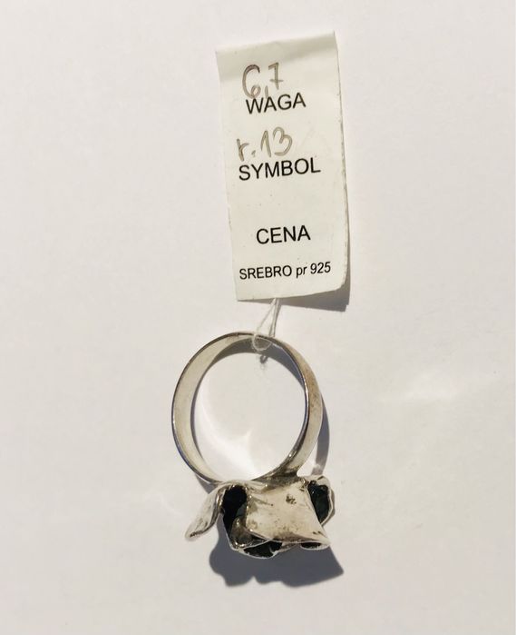 Pierścionek artystyczny srebrny BALAIS rozmiar 13