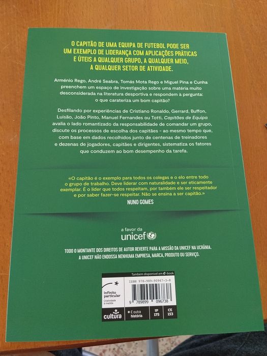 Livro Capitães de Equipa (Novo e portes incluídos)