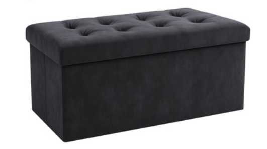 Pufa welurowa ze schowkiem siedzisko XXL !  Składana