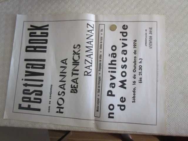 Festival Rock Português anos 70 Hosanna Razamanaz Beatnicks Moscavide