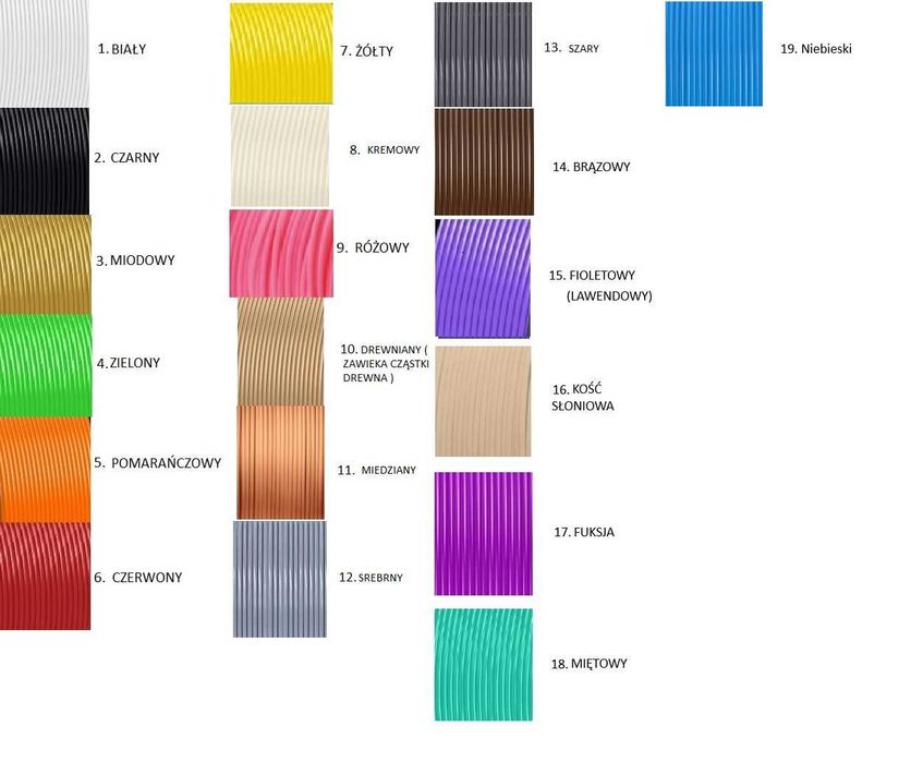 Organizer, klips na kable USB, ładowarki, 60mm, różne kolory, rozmiary