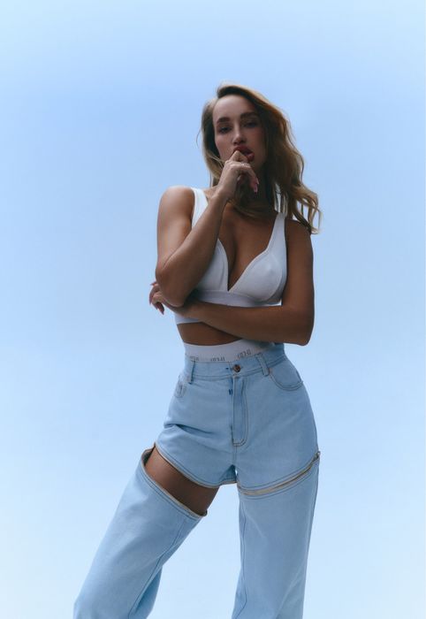 Джинси трансформери  темно сірі ochi est очі  S