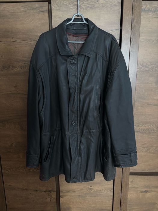 Męska skórzana kurtka Westbury | 100% Skóra Jagnięca Nappa | Vintage / Old Money XL