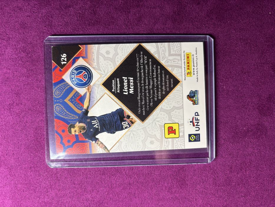 Messi card Panini Ligue 1 2022 Psg